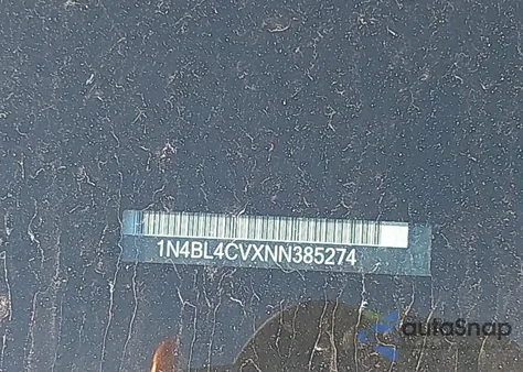 2022 Nissan Altima Sr Fwd из США, поврежденный, VIN 1N4BL4CVXNN385274